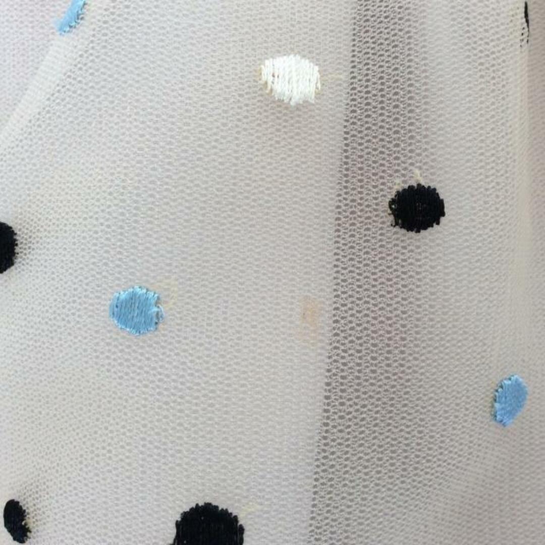 Diagram GRACE CONTINENTAL(ダイアグラム) ロングスカート サイズ38 M レディース美品  - ベージュ×ブルー×マルチ マキシ丈/ドット柄/刺繍 レディースのスカート(ロングスカート)の商品写真