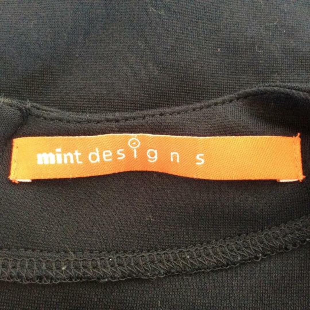 mintdesigns(ミントデザインズ)のmint designs(ミントデザインズ) 長袖カットソー レディース - ダークネイビー×ライトパープル 刺繍 レディースのトップス(カットソー(長袖/七分))の商品写真