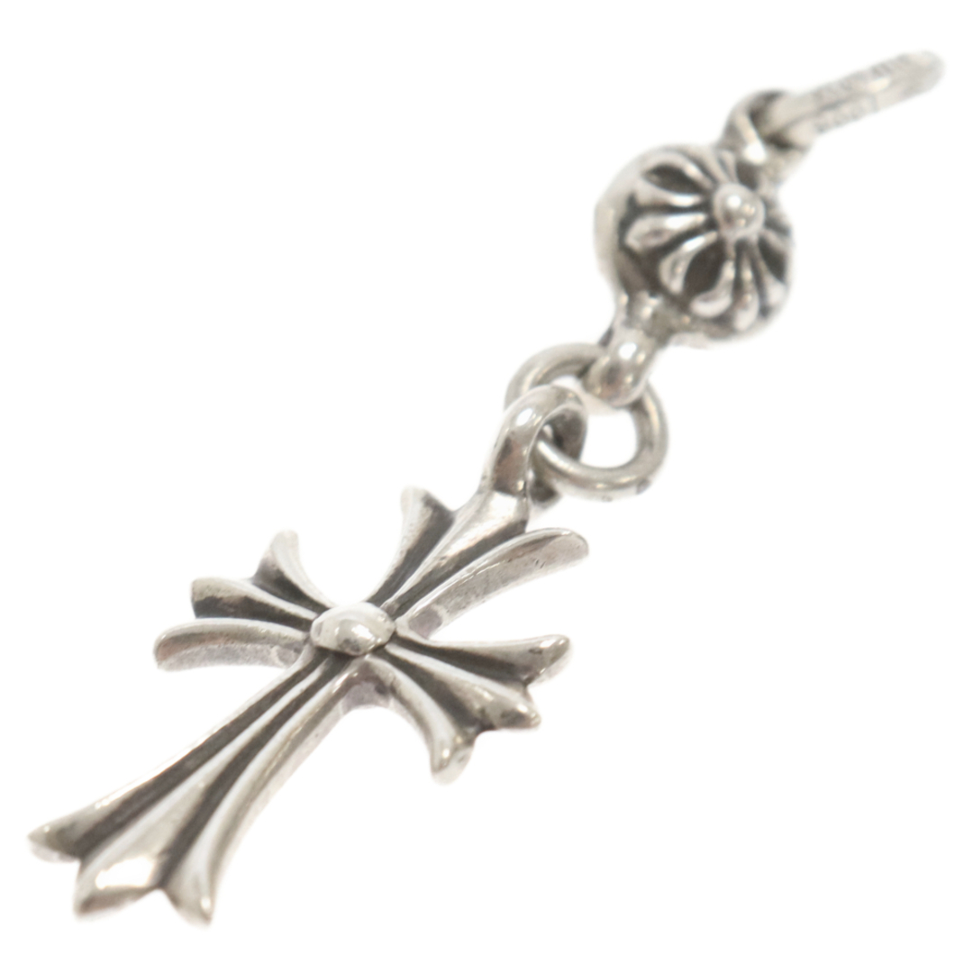 Chrome Hearts(クロムハーツ)のCHROME HEARTS クロムハーツ 1B TNY CH CRS 1BALL TINY CROSS 1ボールタイニーCHクロス チャーム ペンダント ネックレストップ シルバー メンズのアクセサリー(ネックレス)の商品写真