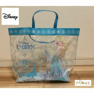 ディズニー(Disney)の【ほぼ新品】アナ雪_エルサ_プールバッグ_ビーチバック(トートバッグ)