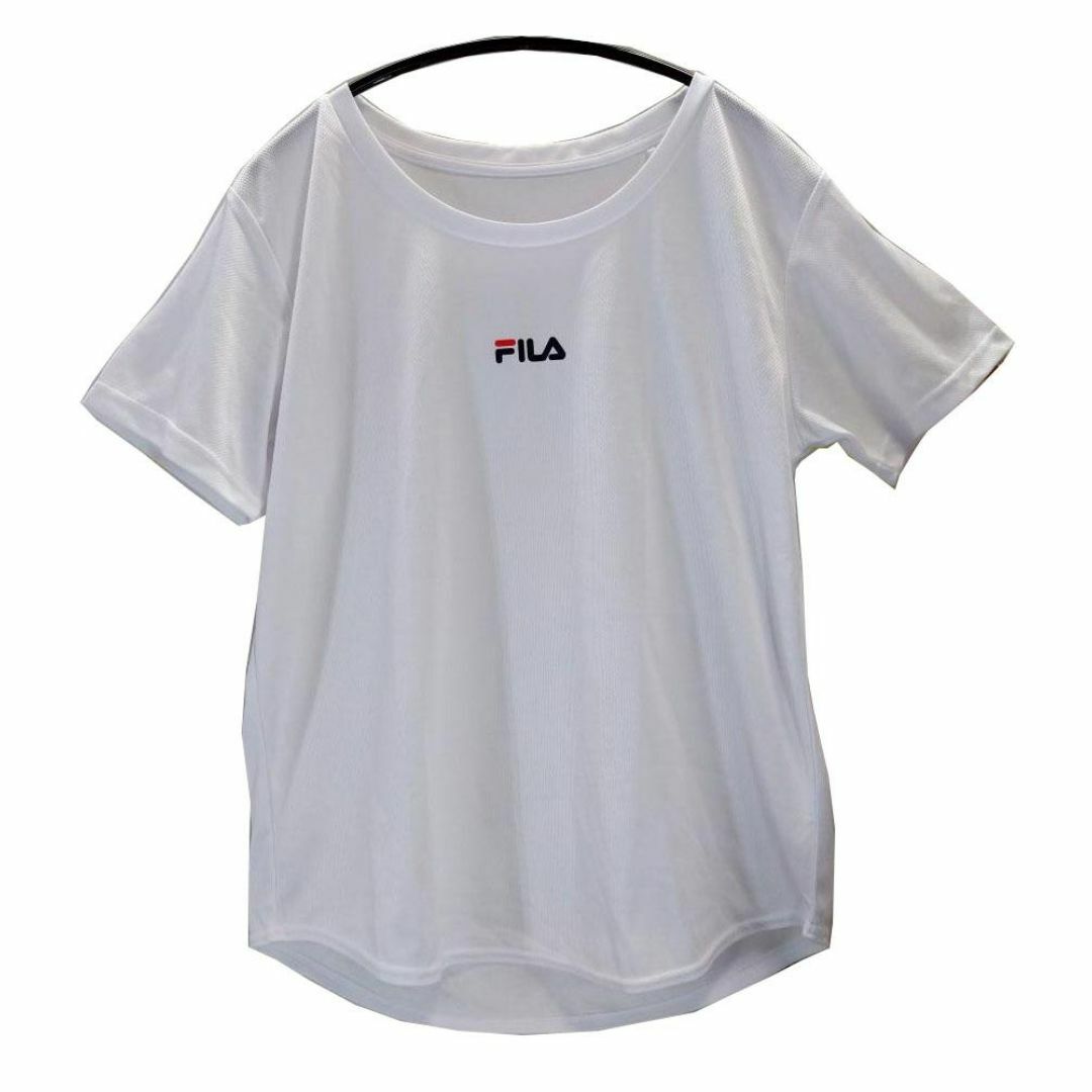 SI1277◆ 新品 丸首 Tシャツ 半袖 ストレッチ 吸汗速乾 LLサイズ 白 レディースのトップス(Tシャツ(半袖/袖なし))の商品写真