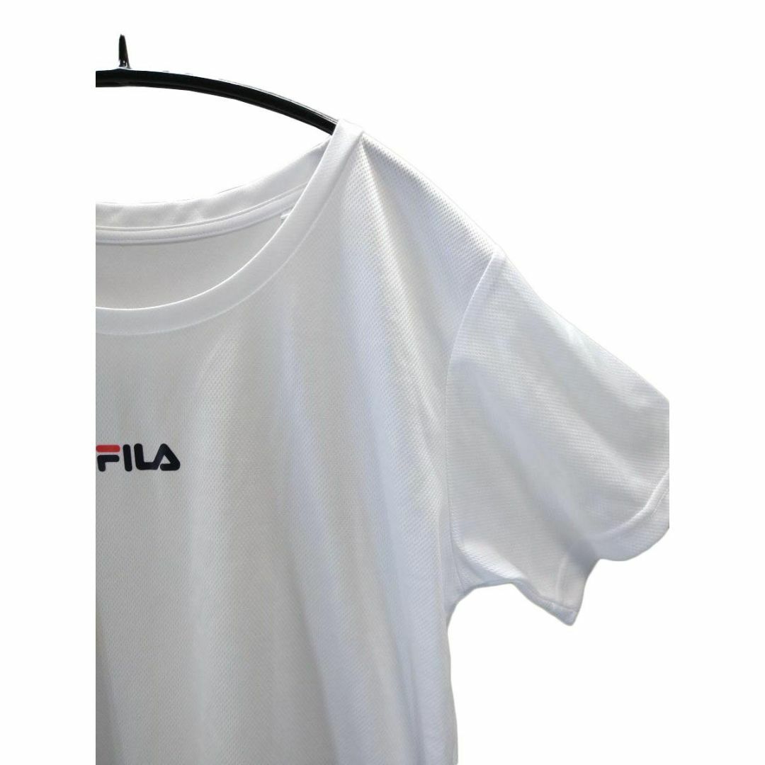 SI1277◆ 新品 丸首 Tシャツ 半袖 ストレッチ 吸汗速乾 LLサイズ 白 レディースのトップス(Tシャツ(半袖/袖なし))の商品写真