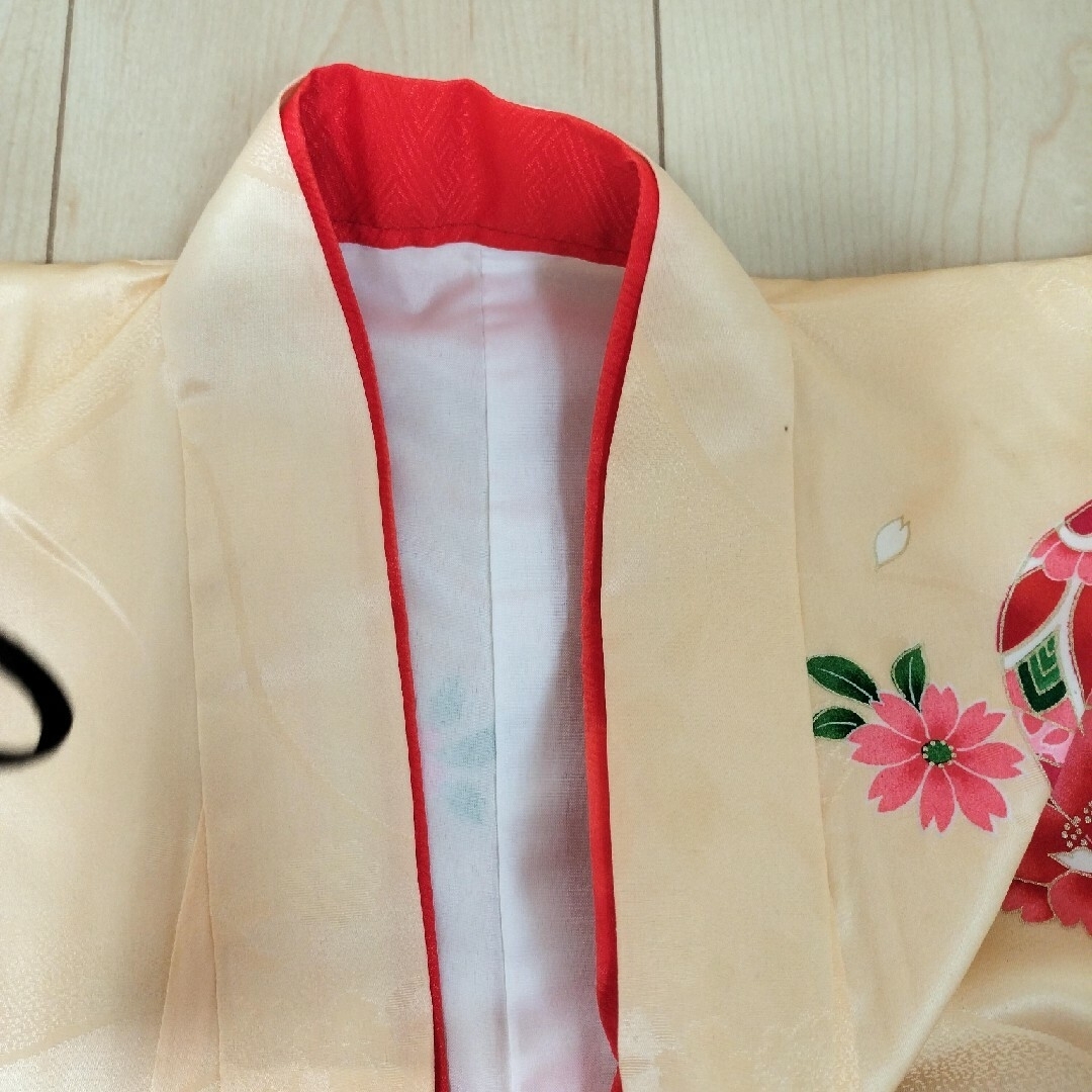 七五三　絹　女の子　着物　フルセット キッズ/ベビー/マタニティのキッズ服女の子用(90cm~)(和服/着物)の商品写真