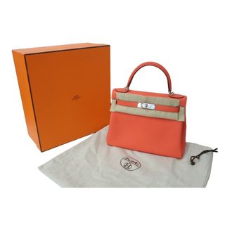 エルメス(Hermes)の未使用 HERMES エルメス ケリー28 内縫い ローズテキサス Y刻印 トリヨンクレマンス シルバー金具 ハンドバッグ 中古 62916(ハンドバッグ)