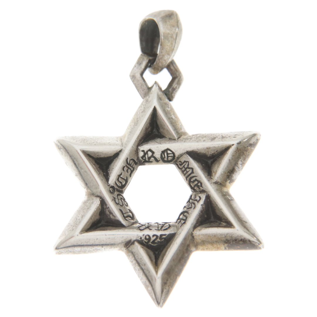 Chrome Hearts(クロムハーツ)のCHROME HEARTS クロムハーツ STAR OF DAVID LG ラージ スターオブダビデチャーム ネックレス トップ ペンダント シルバー ※国内ギャラ有 メンズのアクセサリー(ネックレス)の商品写真