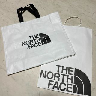 THE NORTH FACE 紙袋　ビニール　ビックロゴ　エコバッグ　2枚セット(エコバッグ)