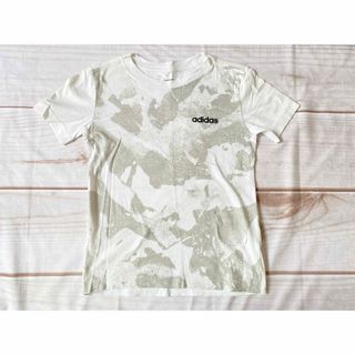 アディダス(adidas)の【130】アディダスadidas半袖Tシャツ　ホワイト白男の子女の子(Tシャツ/カットソー)