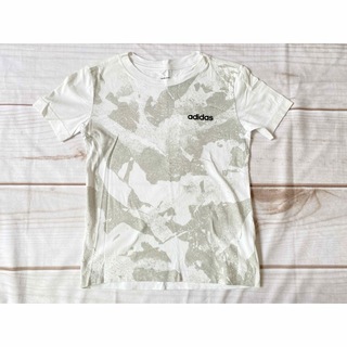 アディダス(adidas)の【130】アディダスadidas半袖Tシャツ　ホワイト白男の子女の子(Tシャツ/カットソー)