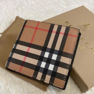 バーバリー(BURBERRY)のBURBERRY バーバリー　二つ折り財布　ノバチェック　メンズ財布(折り財布)