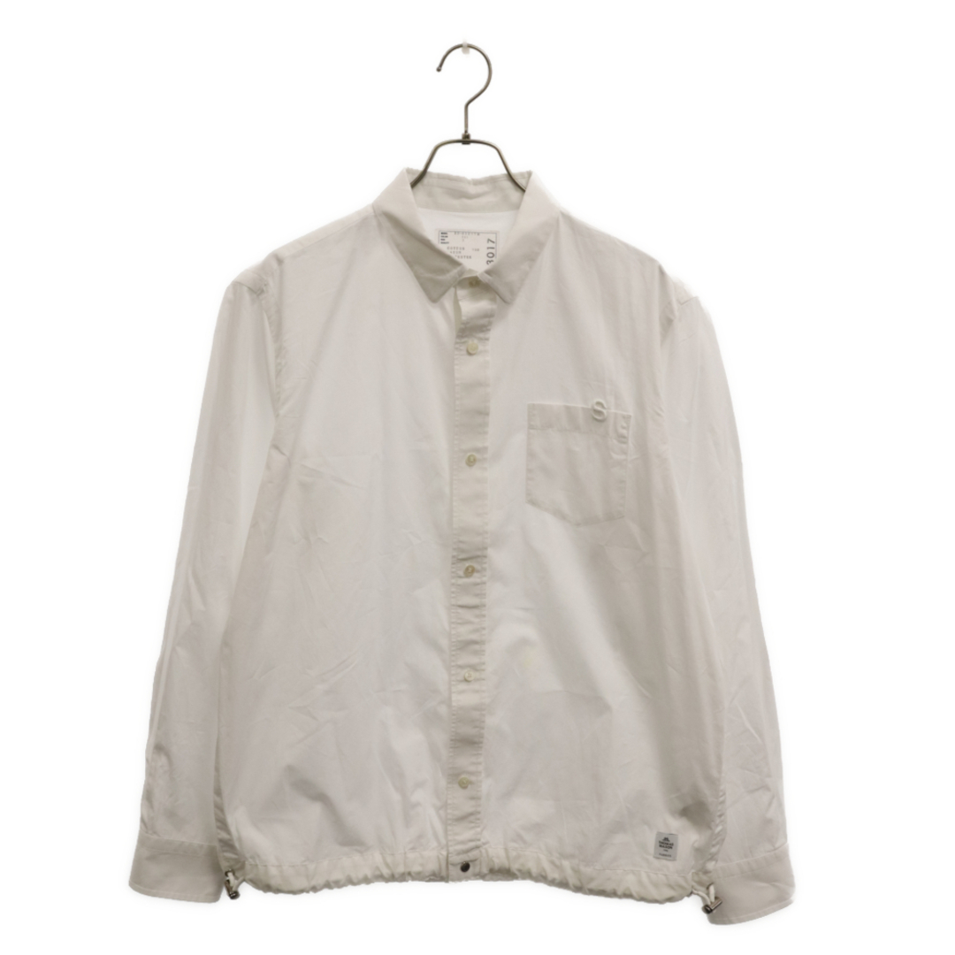 sacai(サカイ)のSacai サカイ 23SS×Thomas Mason S Cotton Poplin L/S Shirt×トーマスメイソン S刺繍 コットンポップリン長袖シャツ ホワイト 23-03017M メンズのトップス(シャツ)の商品写真