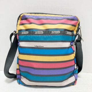 レスポートサック(LeSportsac)のLESPORTSAC(レスポートサック) ショルダーバッグ - ブルー×オレンジ×マルチ ボーダー レスポナイロン(ショルダーバッグ)