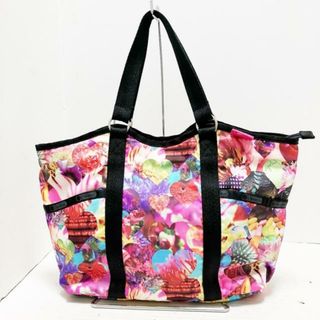 LeSportsac - LESPORTSAC(レスポートサック) ハンドバッグ - ピンク×レッド×マルチ ハート/フラワー(花) レスポナイロン