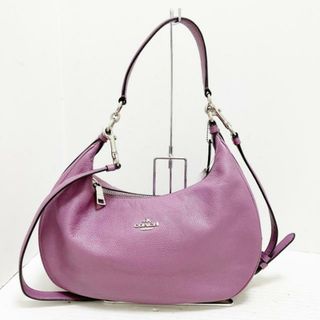 コーチ(COACH)のCOACH(コーチ) ショルダーバッグ ラグジュアリー ペブルド レザー ハーレー EW ホーボー F38250 パープル レザー(ショルダーバッグ)