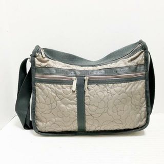 レスポートサック(LeSportsac)のLESPORTSAC(レスポートサック) ショルダーバッグ - ブラウン×ダークグレー キルティング/フラワー(花)/斜めがけ レスポナイロン(ショルダーバッグ)