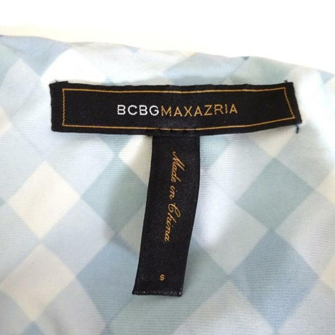 BCBGMAXAZRIA(ビーシービージーマックスアズリア)のBCBGMAXAZRIA(ビーシービージーマックスアズリア) ワンピース サイズS レディース - ダークグレー×黒×マルチ ドレープネック/ノースリーブ/ミニ/チェック柄 レディースのワンピース(その他)の商品写真