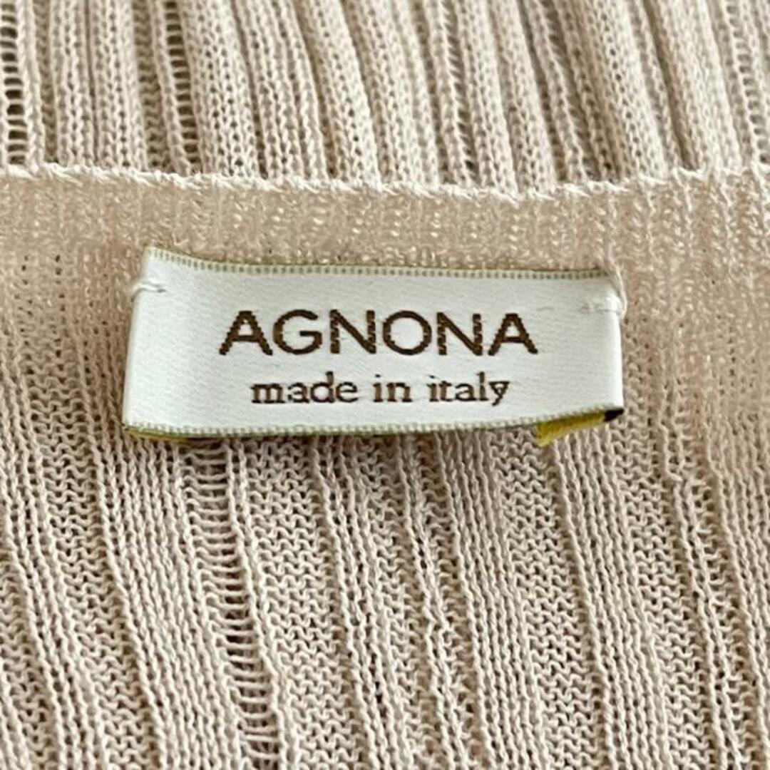 Agnona(アニオナ)のAGNONA(アニオナ) アンサンブル レディース美品  - ピンクベージュ レディースのトップス(アンサンブル)の商品写真