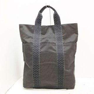 エルメス(Hermes)のHERMES(エルメス) トートバッグ エールラインカバス グレー 旧型金具 ポリアミド×ポリエステル(トートバッグ)