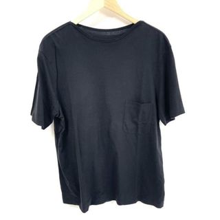 ルメール(LEMAIRE)のLEMAIRE(ルメール) 半袖Tシャツ サイズM メンズ - 黒 クルーネック(Tシャツ/カットソー(半袖/袖なし))