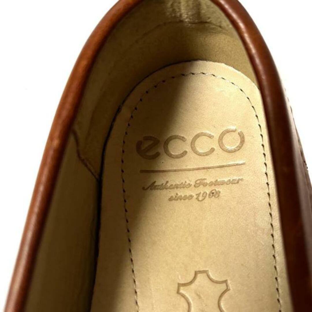 ECHO(エコー)のECCO(エコー) ローファー 38 レディース - ブラウン レザー レディースの靴/シューズ(ローファー/革靴)の商品写真