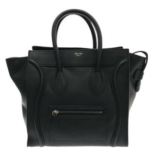 セリーヌ(celine)のCELINE(セリーヌ) ハンドバッグ ラゲージミニショッパー 黒 レザー(ハンドバッグ)