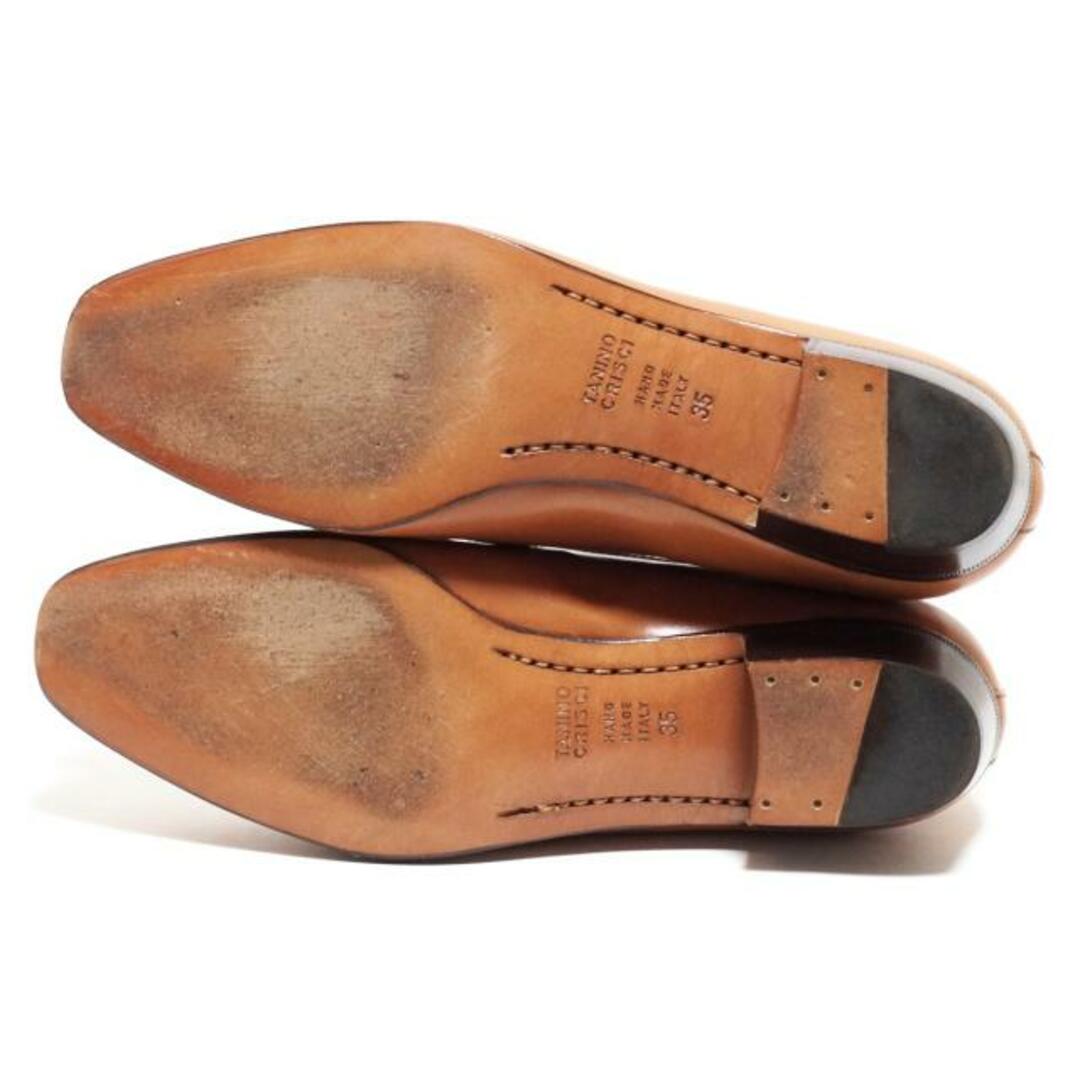 TANINO CRISCI(タニノクリスチー)のTANINO CRISCI(タニノクリスチー) ローファー 35 レディース - ブラウン×白 レザー レディースの靴/シューズ(ローファー/革靴)の商品写真