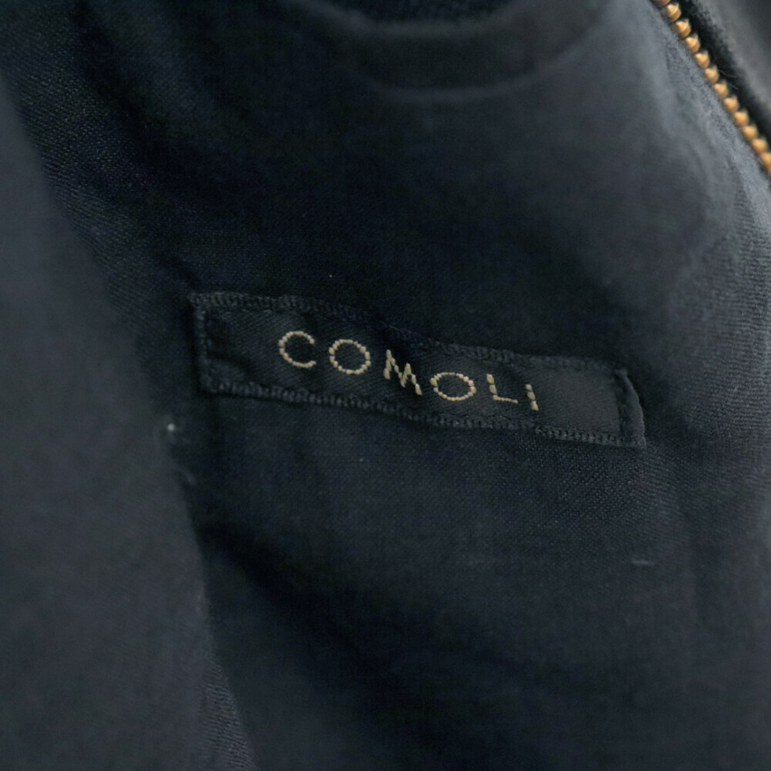 COMOLI(コモリ)のCOMOLI コモリ 24SS カナパ ジップショートジャケット ヘンプ ジップアップジャケット Z01-01007 ブラック メンズのジャケット/アウター(フライトジャケット)の商品写真