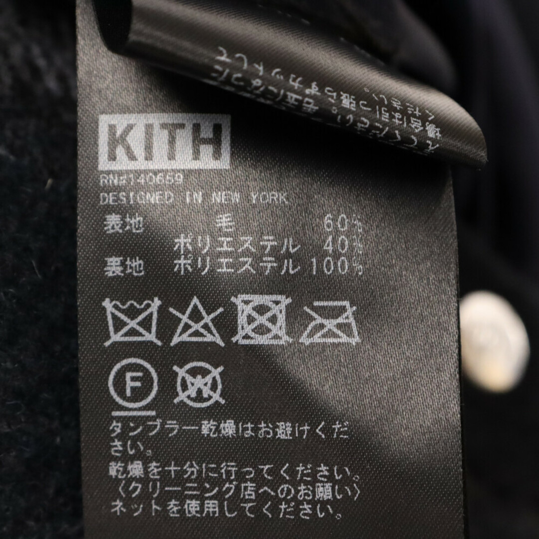 KITH キス パッチワーク ウール コーチジャケット ネイビー 23-020-060-0028-4-0 メンズのジャケット/アウター(フライトジャケット)の商品写真