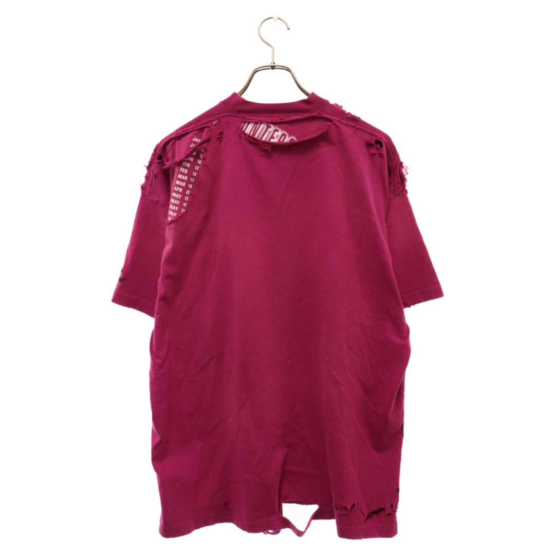 Balenciaga(バレンシアガ)のBALENCIAGA バレンシアガ 22SS OVERSIZED REPAIRED T-SHIRT デストロイリペア加工 オーバーサイズTシャツ 半袖Tシャツ 704056 TMVA5 ピンク メンズのトップス(Tシャツ/カットソー(半袖/袖なし))の商品写真