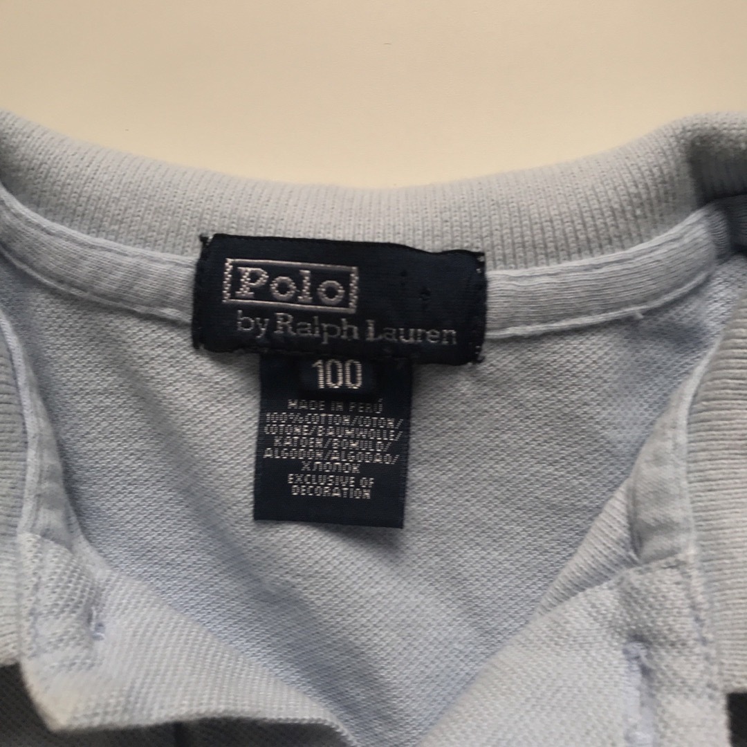 POLO RALPH LAUREN(ポロラルフローレン)のラルフローレン　ビッグポニー　ポロシャツ　トップス　水色　サックス　100cm キッズ/ベビー/マタニティのキッズ服男の子用(90cm~)(Tシャツ/カットソー)の商品写真