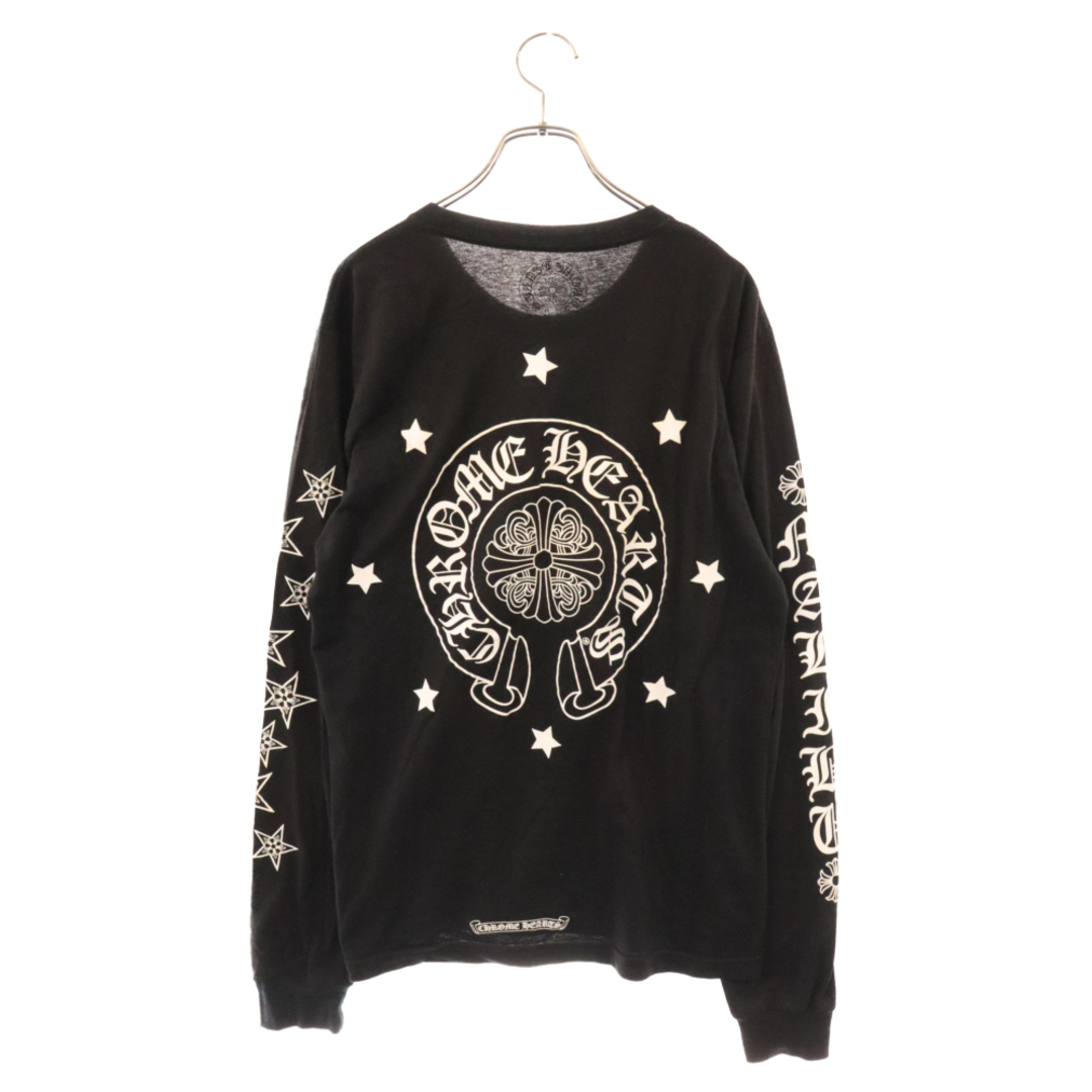 Chrome Hearts(クロムハーツ)のCHROME HEARTS クロムハーツ Malibu L/S Tee マリブ限定 バック ロゴプリント 長袖Tシャツ ブラック メンズのトップス(Tシャツ/カットソー(七分/長袖))の商品写真