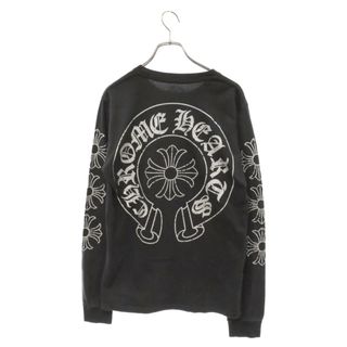 クロムハーツ(Chrome Hearts)のCHROME HEARTS クロムハーツ オールドモデル Horseshoe L/S Tee ホースシューロゴ長袖Tシャツ ブラック(Tシャツ/カットソー(七分/長袖))