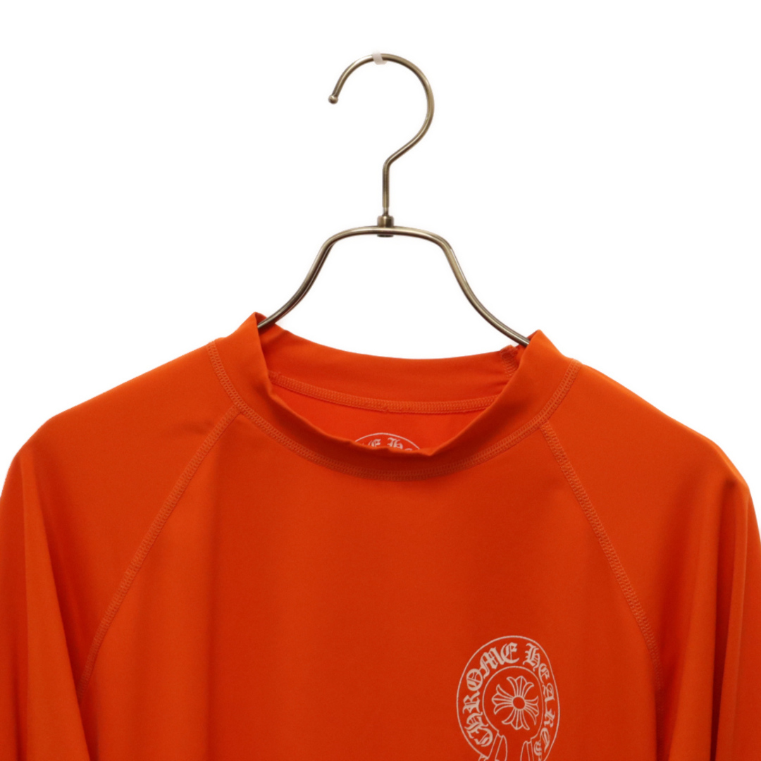 Chrome Hearts(クロムハーツ)のCHROME HEARTS クロムハーツ サイドCHロゴプリント 長袖Tシャツ ラッシュガード オレンジ メンズのトップス(Tシャツ/カットソー(七分/長袖))の商品写真