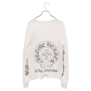 クロムハーツ(Chrome Hearts)のCHROME HEARTS クロムハーツ Las Vegas Horseshoe L/S Tee クロムハーツ ラスベガス限定ロングスリーブホースシュー長袖Tシャツ ホワイト(Tシャツ/カットソー(七分/長袖))