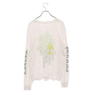 クロムハーツ(Chrome Hearts)のCHROME HEARTS クロムハーツ CH L/S /1 バックセメタリークロスプリント長袖カットソー ホワイト(Tシャツ/カットソー(七分/長袖))