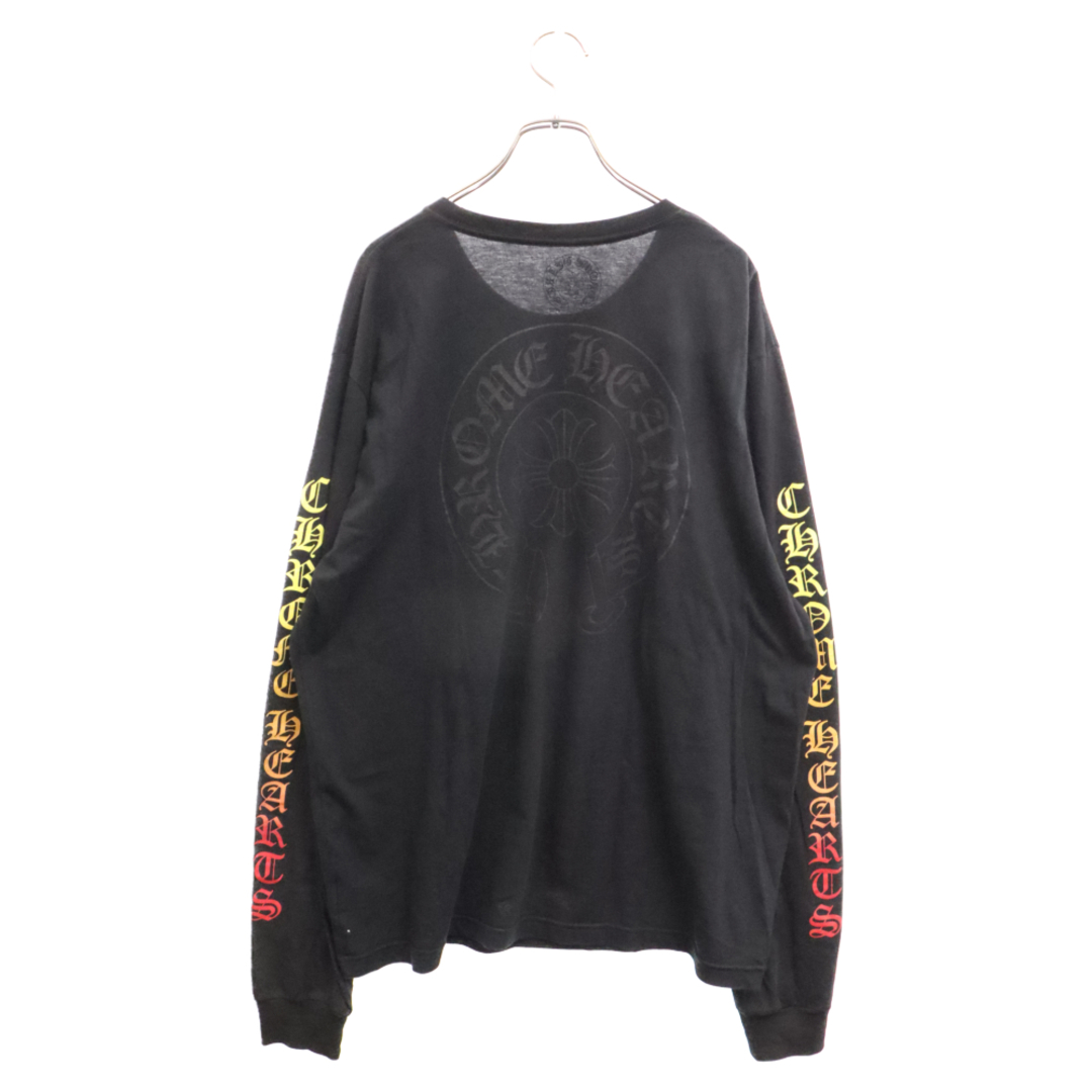 Chrome Hearts(クロムハーツ)のCHROME HEARTS クロムハーツ Neck Logo L/S Tee サイドホースシューレインボーロゴ ロングスリーブTシャツ 長袖カットソー ロンT メンズのトップス(Tシャツ/カットソー(七分/長袖))の商品写真