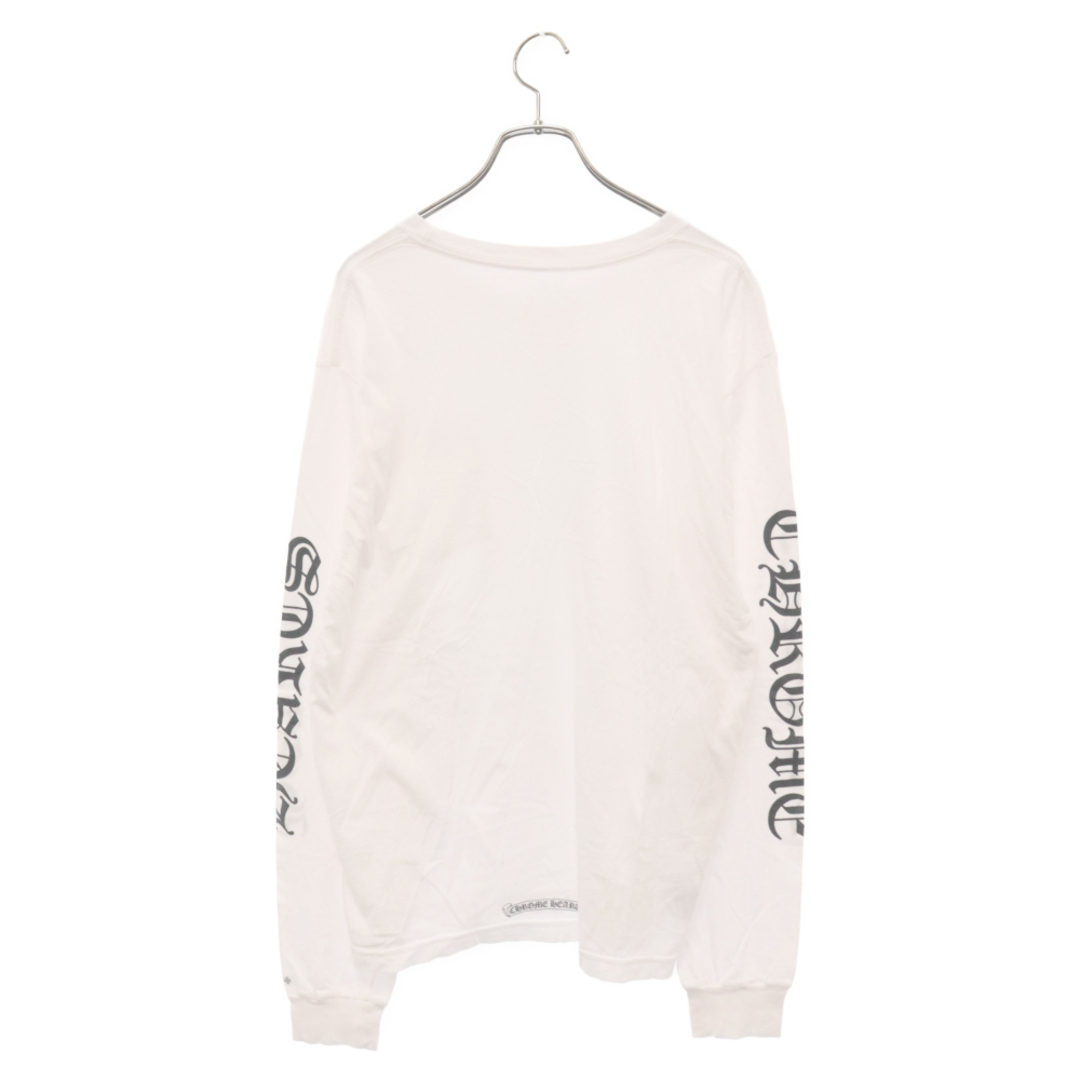 Chrome Hearts(クロムハーツ)のCHROME HEARTS クロムハーツ Neck Logo L/S TEE ネックロゴロングスリーブ長袖Tシャツ ホワイト メンズのトップス(Tシャツ/カットソー(七分/長袖))の商品写真