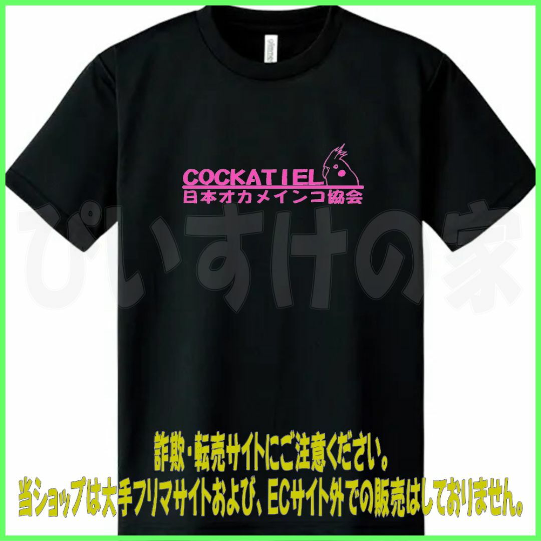 ぴいすけの家　Tシャツ　『日本オカメインコ協会』　インコグッズ　鳥グッズ レディースのトップス(Tシャツ(半袖/袖なし))の商品写真