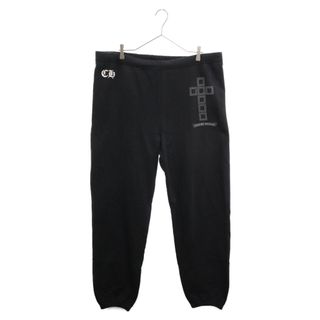 クロムハーツ(Chrome Hearts)のCHROME HEARTS クロムハーツ SWEAT PANTS STAR サイド クロス ロゴ スウェットパンツ ブラック(その他)