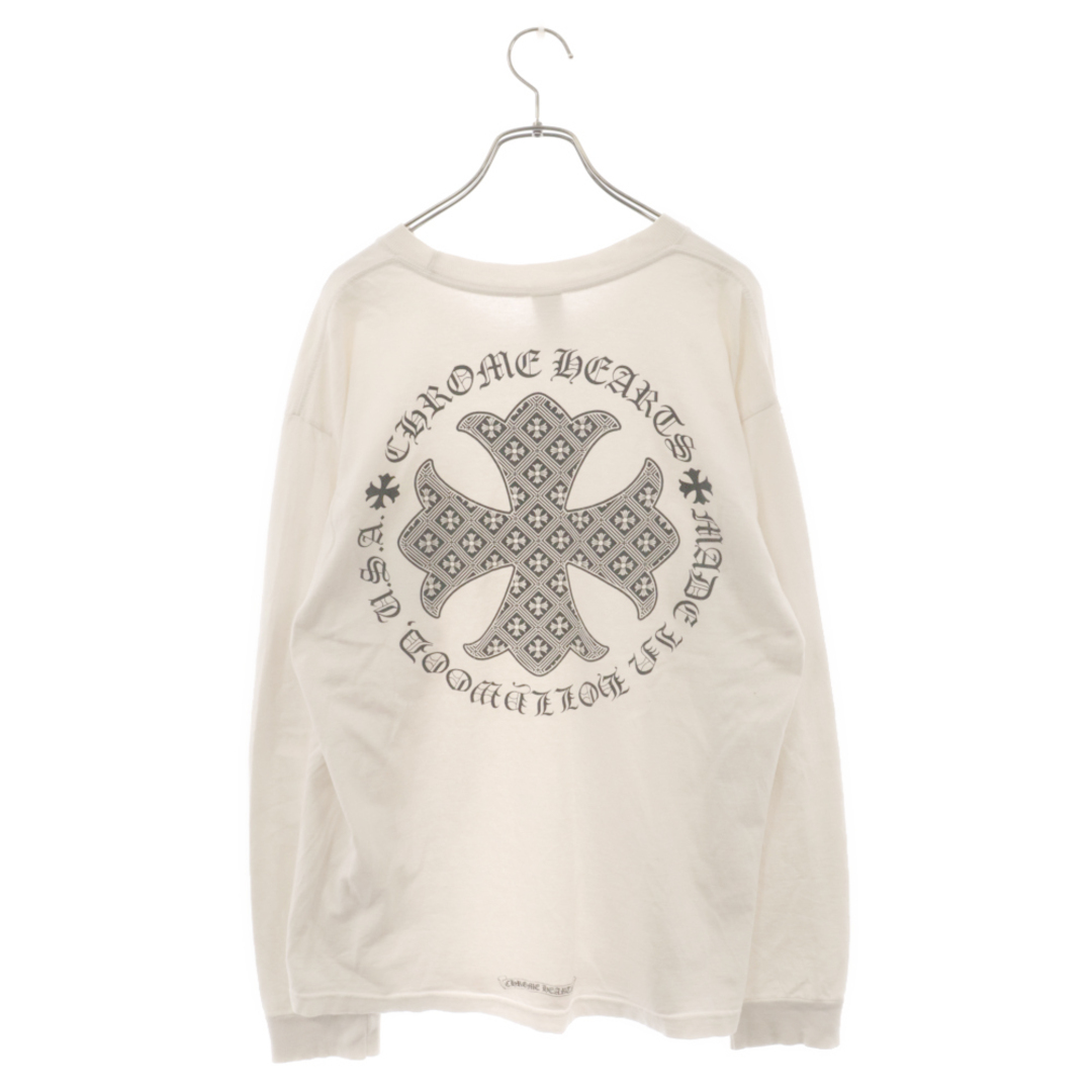 Chrome Hearts(クロムハーツ)のCHROME HEARTS クロムハーツ CH PLUS L/S TEE CHプラス サークルロゴ長袖Tシャツ ホワイト メンズのトップス(Tシャツ/カットソー(七分/長袖))の商品写真