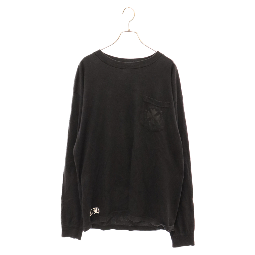 Chrome Hearts(クロムハーツ)のCHROME HEARTS クロムハーツ CH PLUS L/S TEE CHプラス サークルロゴ長袖Tシャツ ブラック メンズのトップス(Tシャツ/カットソー(七分/長袖))の商品写真