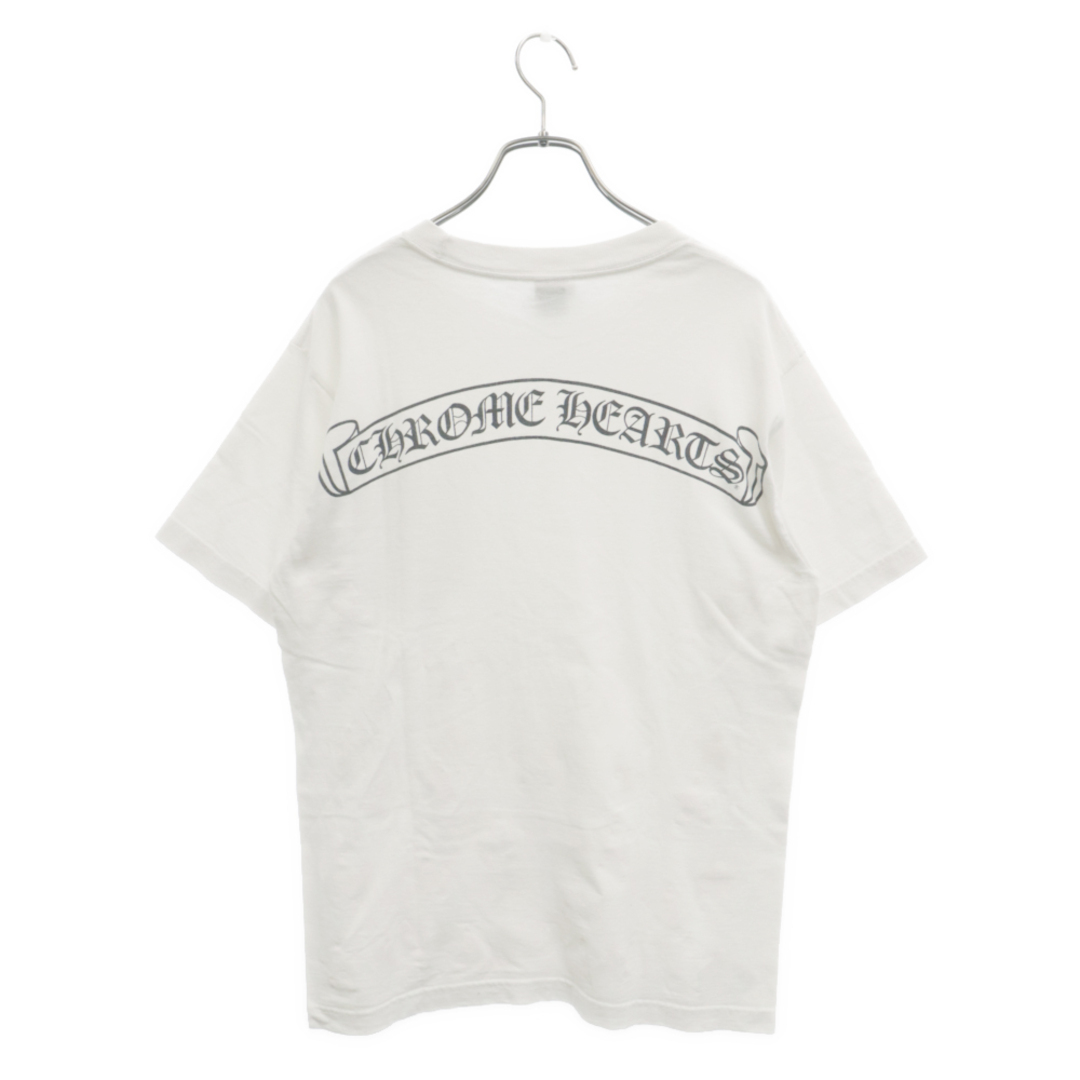 Chrome Hearts(クロムハーツ)のCHROME HEARTS クロムハーツ スクロールロゴ スタープリント 半袖Tシャツ ホワイト メンズのトップス(Tシャツ/カットソー(半袖/袖なし))の商品写真