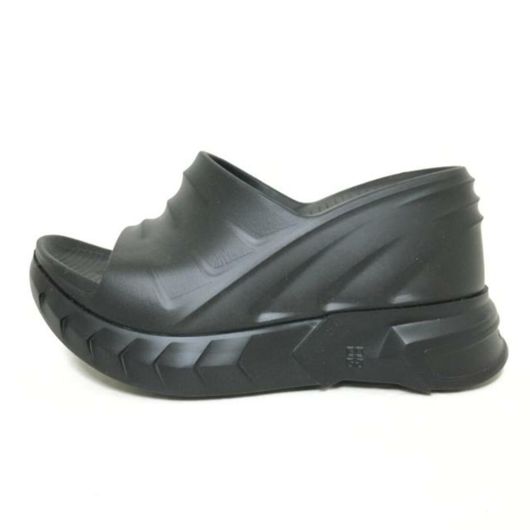 GIVENCHY(ジバンシィ)のGIVENCHY(ジバンシー) サンダル 35 レディース マシュマロウェッジサンダル 黒 ウェッジソール ラバー レディースの靴/シューズ(サンダル)の商品写真
