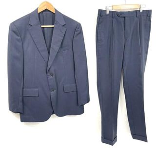 マッキントッシュ(MACKINTOSH)のMACKINTOSH(マッキントッシュ) シングルスーツ メンズ - ネイビー×黒 ストライプ(セットアップ)