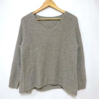 セオリーリュクス(Theory luxe)のtheory luxe(セオリーリュクス) 長袖セーター サイズ038 M レディース - グレーベージュ Vネック/カシミヤ(ニット/セーター)