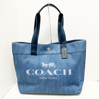 COACH - COACH(コーチ) トートバッグ - F67415 ブルー×ダークネイビー デニム×ナイロン×レザー