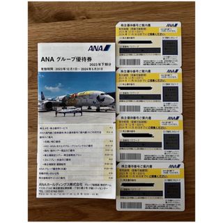 エーエヌエー(ゼンニッポンクウユ)(ANA(全日本空輸))のANA の株主優待券４枚　＋　グループ優待券(その他)