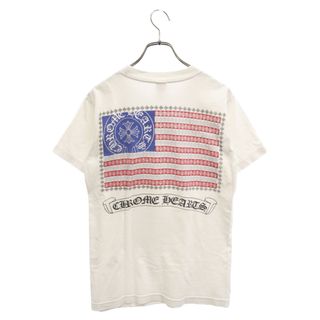 クロムハーツ(Chrome Hearts)のCHROME HEARTS クロムハーツ American Flag Tee オールドモデル アメリカン フラッグ ロゴプリント 半袖Tシャツ ホワイト(Tシャツ/カットソー(半袖/袖なし))