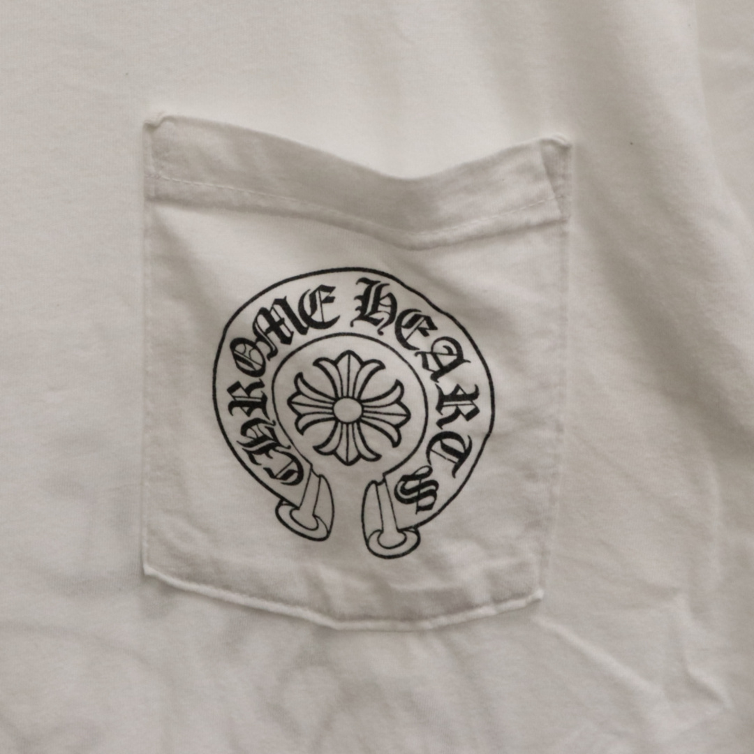 Chrome Hearts(クロムハーツ)のCHROME HEARTS クロムハーツ St. Barth Exclusive Horse Shoe T-shirt セントバーツ限定 バックロゴプリント 半袖Tシャツ ホワイト メンズのトップス(Tシャツ/カットソー(半袖/袖なし))の商品写真