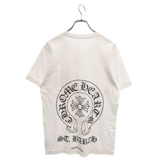 クロムハーツ(Chrome Hearts)のCHROME HEARTS クロムハーツ St. Barth Exclusive Horse Shoe T-shirt セントバーツ限定 バックロゴプリント 半袖Tシャツ ホワイト(Tシャツ/カットソー(半袖/袖なし))