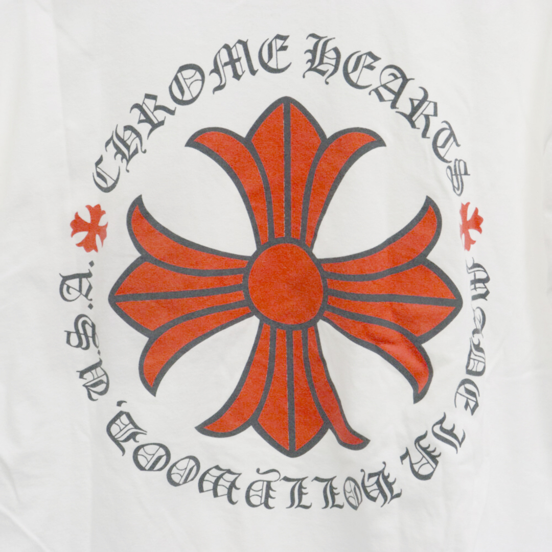 Chrome Hearts(クロムハーツ)のCHROME HEARTS クロムハーツ Red Cross S/S Tee レッドクロス フロントロゴプリント 半袖Tシャツ ホワイト メンズのトップス(Tシャツ/カットソー(半袖/袖なし))の商品写真